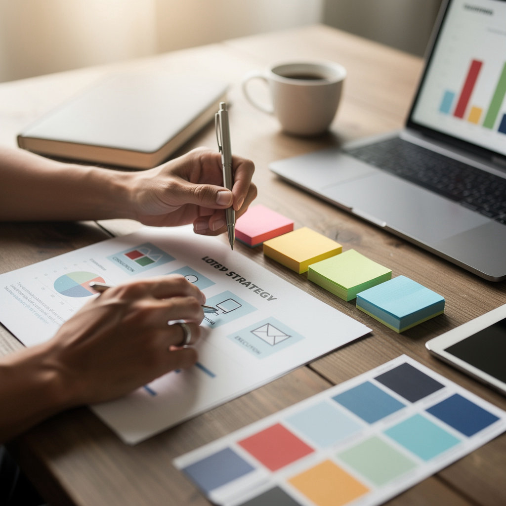 Key Choice Marketing Inc team collaborating on a data-driven marketing strategy in Santa Barbara