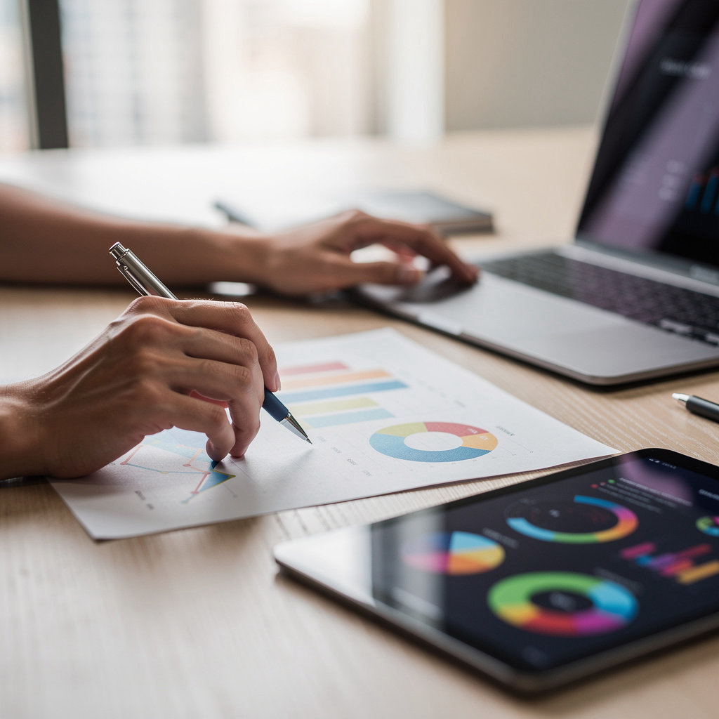 Key Choice Marketing Inc success stories dashboard showing data-driven marketing results for Santa Barbara clients